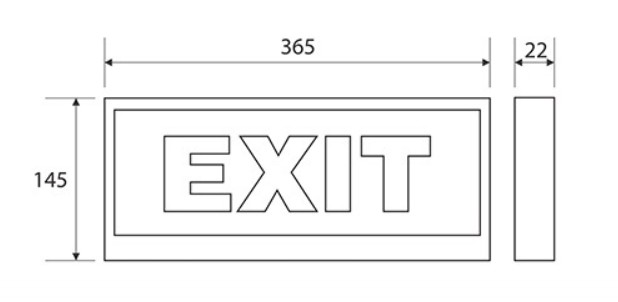 ĐÈN EXIT THOÁT HIỂM PEXF13SC-G2 PARAGON