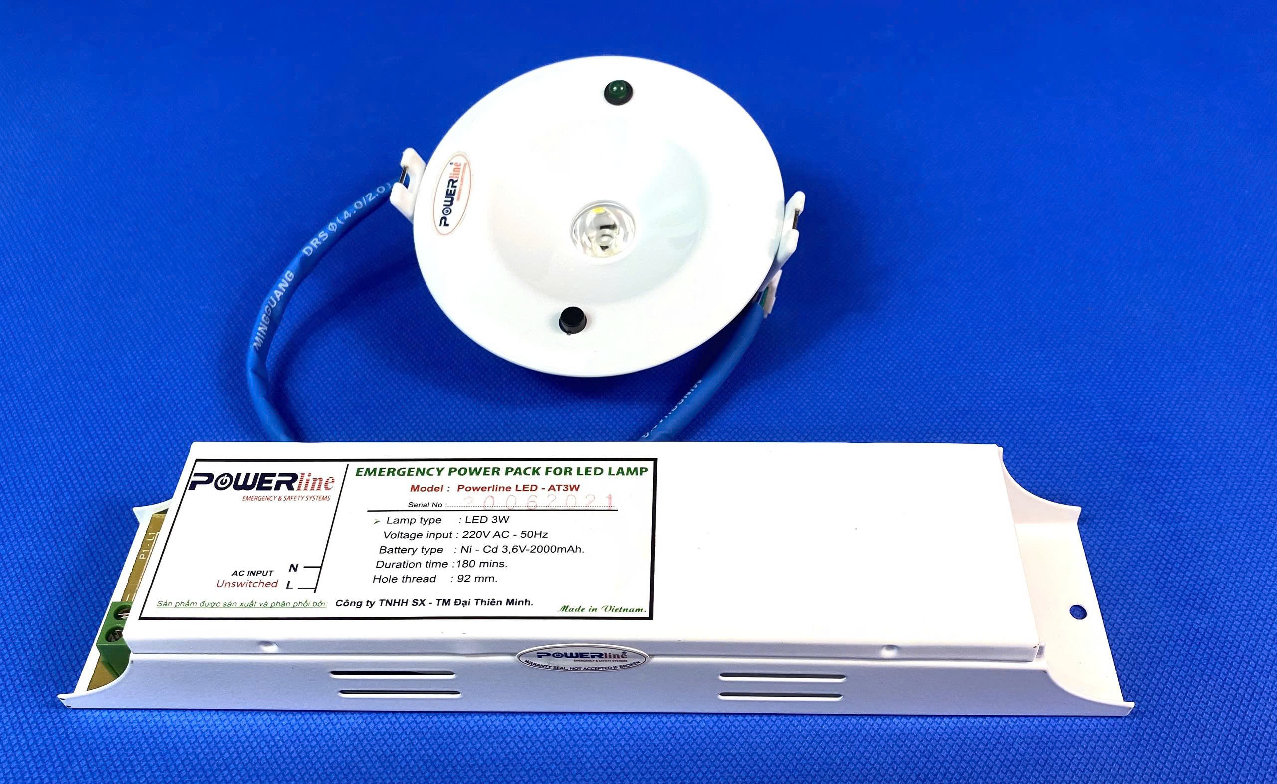 ĐÈN CHIẾU SÁNG KHẨN CẤP ÂM TRẦN AT3W