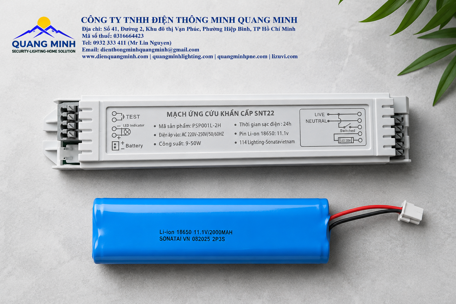 BỘ LƯU ĐIỆN ĐÈN LED 9W-50W